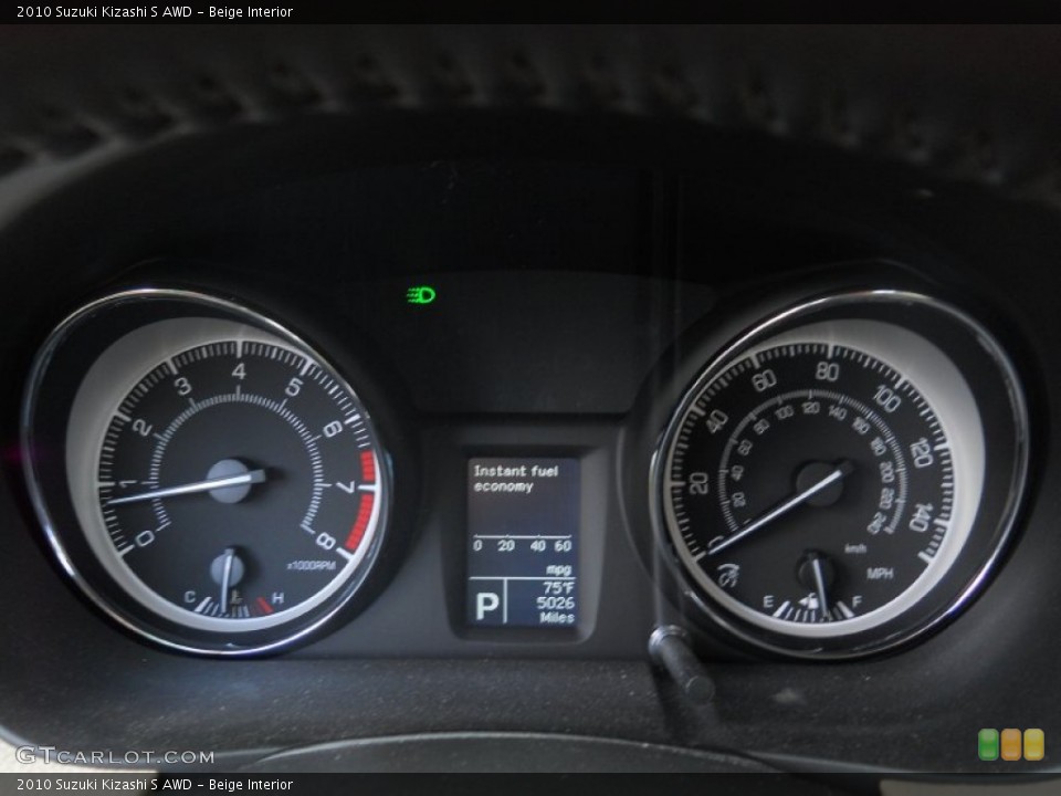 Beige Interior Gauges for the 2010 Suzuki Kizashi S AWD #55262818