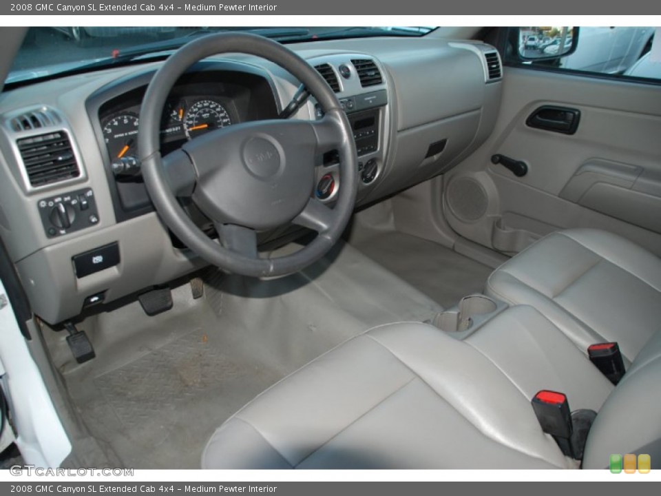 Medium Pewter Interior Prime Interior for the 2008 GMC Canyon SL Extended Cab 4x4 #55264129