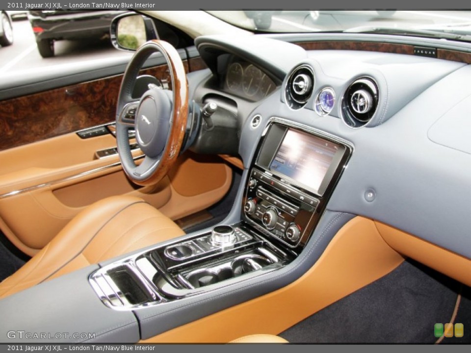 London Tan/Navy Blue Interior Photo for the 2011 Jaguar XJ XJL #55265518