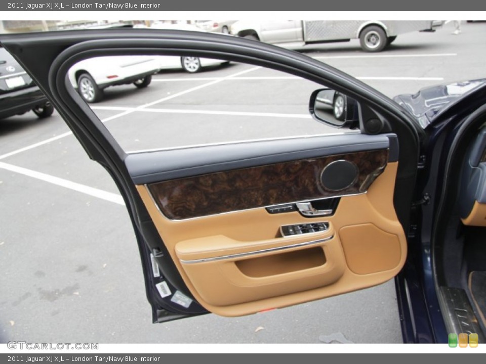 London Tan/Navy Blue Interior Door Panel for the 2011 Jaguar XJ XJL #55265611