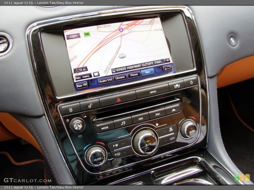 London Tan/Navy Blue Interior Navigation for the 2011 Jaguar XJ XJL #55265683