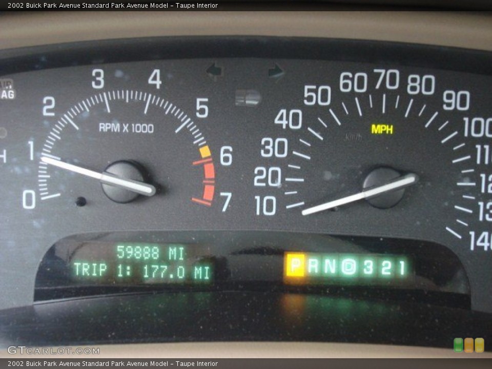 Taupe Interior Gauges for the 2002 Buick Park Avenue  #55267213