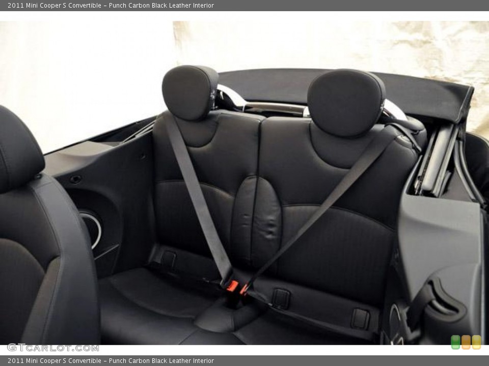 Punch Carbon Black Leather Interior Photo for the 2011 Mini Cooper S Convertible #55269610