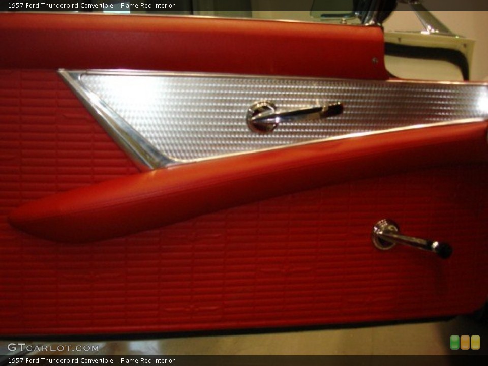 Flame Red Interior Door Panel for the 1957 Ford Thunderbird Convertible #55270018