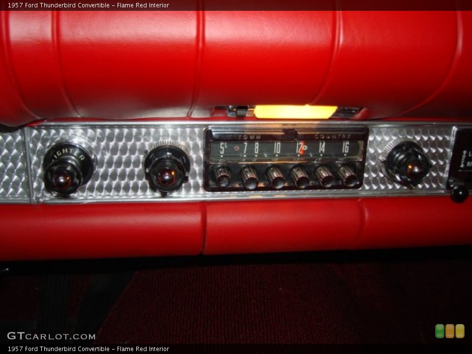 Flame Red Interior Audio System for the 1957 Ford Thunderbird Convertible #55270036