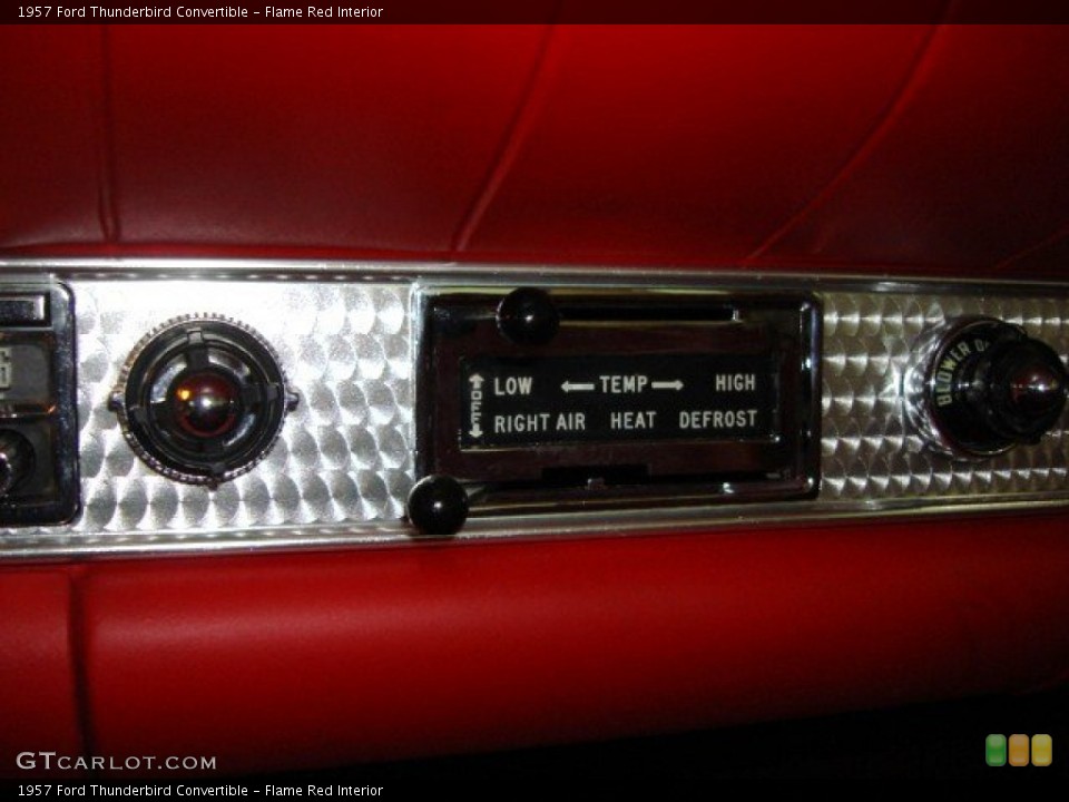 Flame Red Interior Controls for the 1957 Ford Thunderbird Convertible #55270045