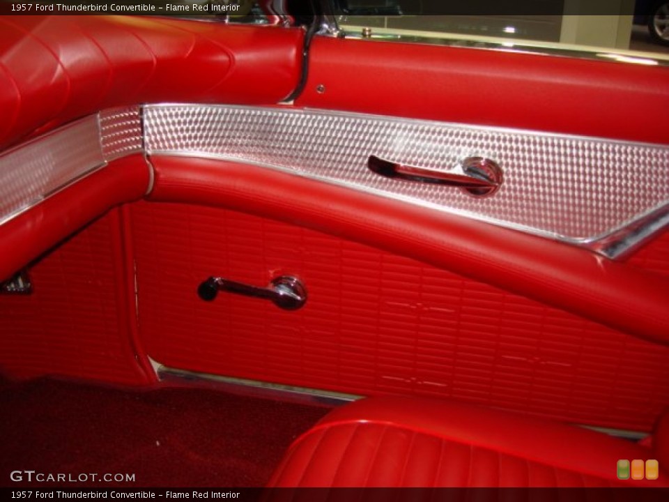 Flame Red Interior Door Panel for the 1957 Ford Thunderbird Convertible #55270054