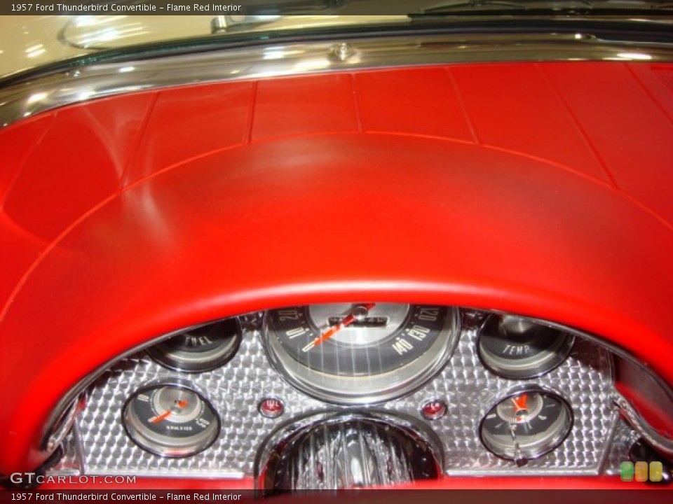 Flame Red Interior Gauges for the 1957 Ford Thunderbird Convertible #55270063