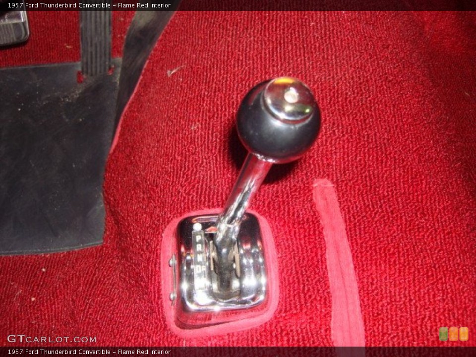 Flame Red Interior Transmission for the 1957 Ford Thunderbird Convertible #55270077