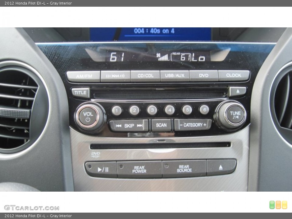 Gray Interior Controls for the 2012 Honda Pilot EX-L #55270594