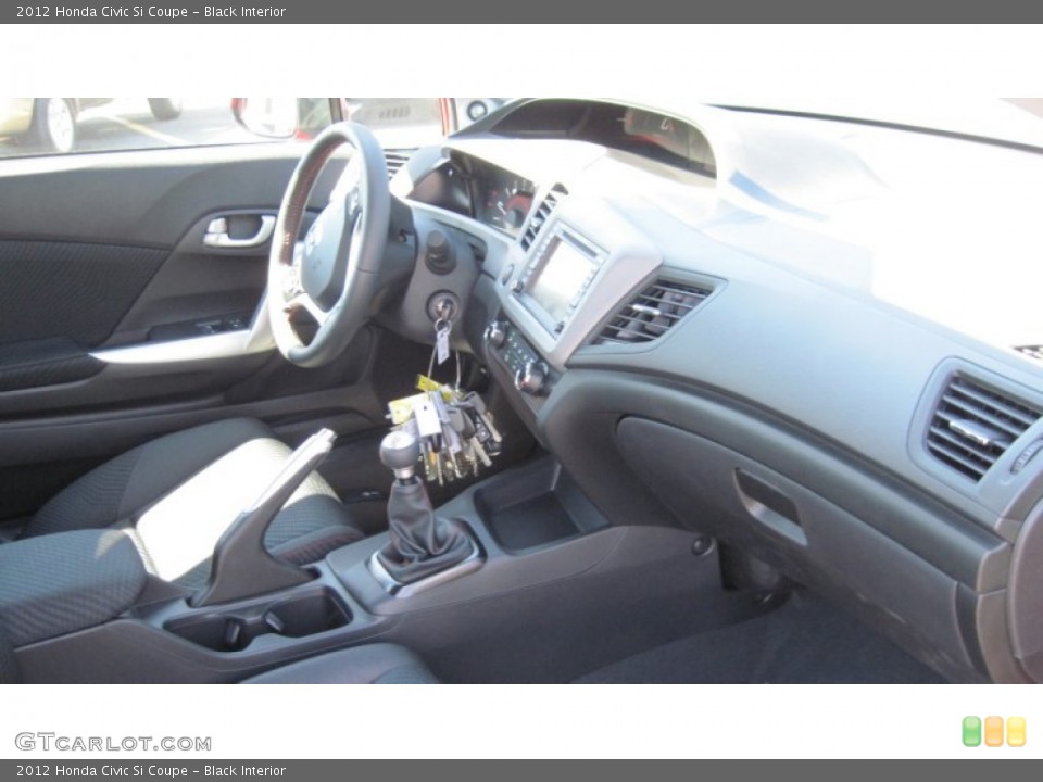 Black Interior Dashboard for the 2012 Honda Civic Si Coupe #55270778