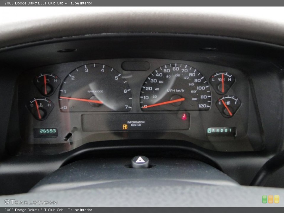 Taupe Interior Gauges for the 2003 Dodge Dakota SLT Club Cab #55272263
