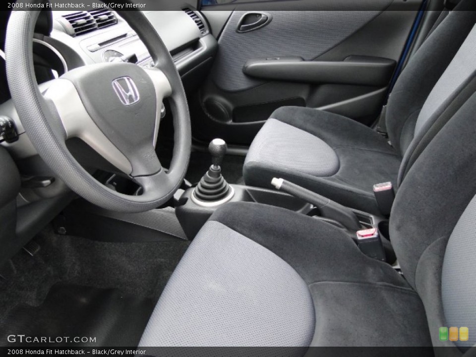 Black/Grey Interior Photo for the 2008 Honda Fit Hatchback #55272515