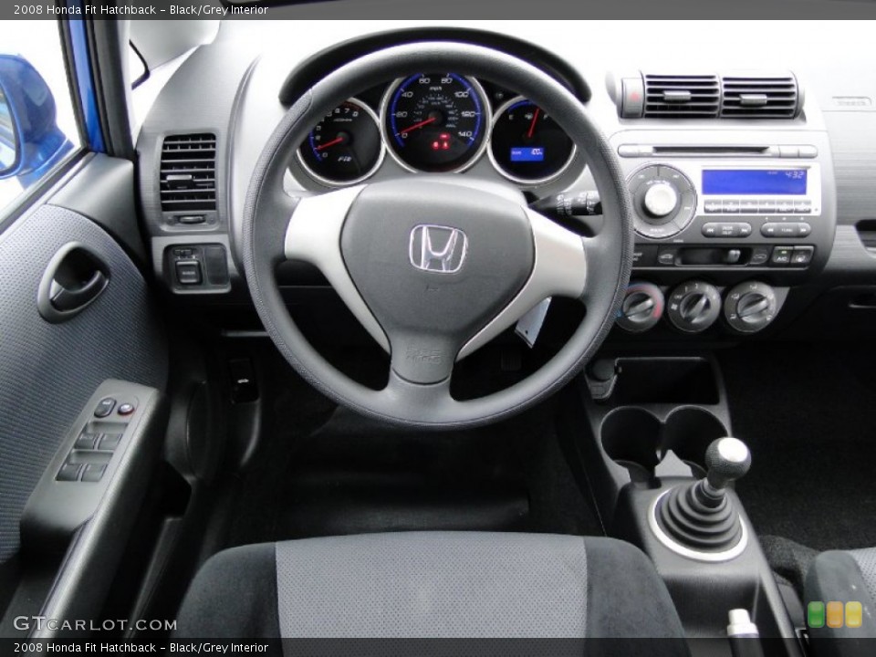 Black/Grey Interior Dashboard for the 2008 Honda Fit Hatchback #55272542