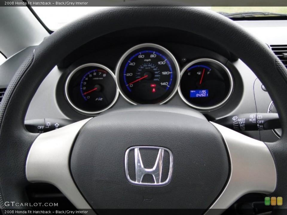 Black/Grey Interior Gauges for the 2008 Honda Fit Hatchback #55272551