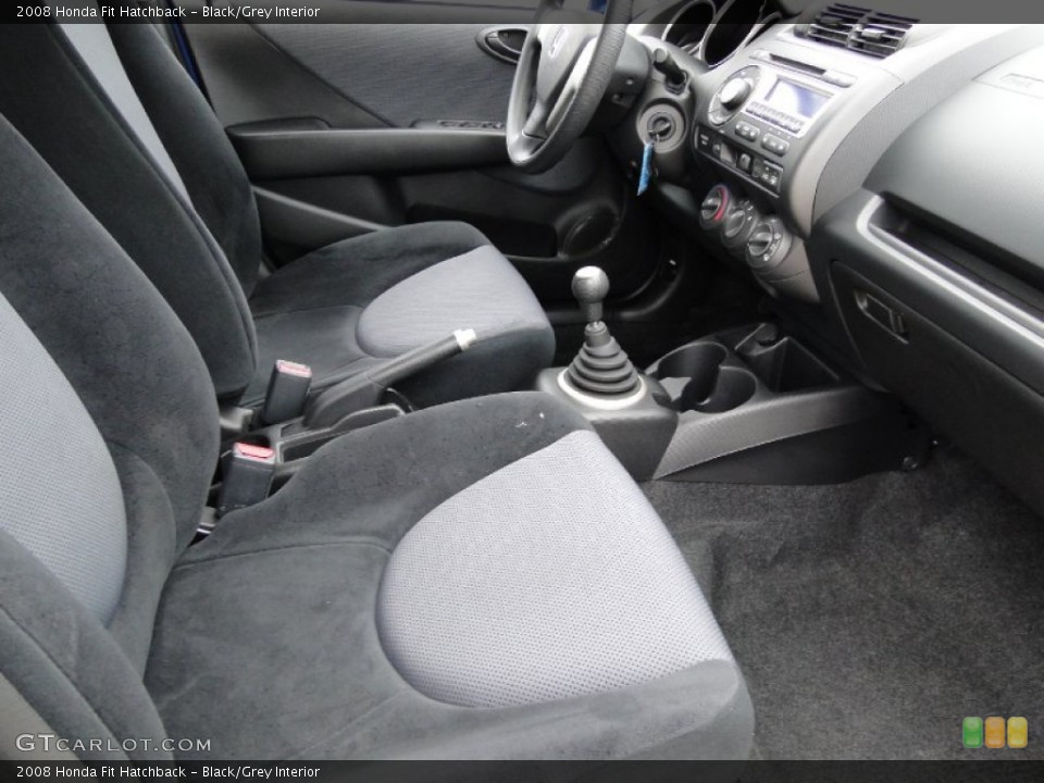 Black/Grey Interior Photo for the 2008 Honda Fit Hatchback #55272587