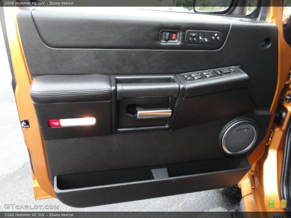 Ebony Interior Door Panel for the 2006 Hummer H2 SUV #55272758