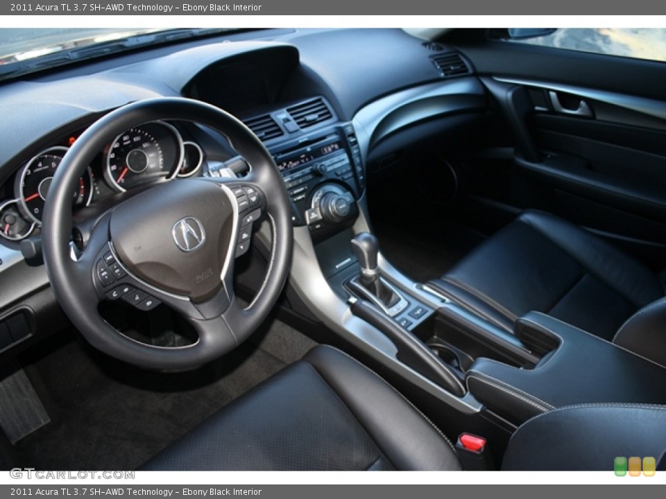 Ebony Black Interior Prime Interior for the 2011 Acura TL 3.7 SH-AWD Technology #55274417
