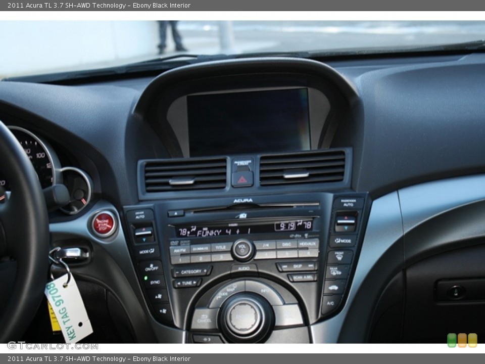 Ebony Black Interior Controls for the 2011 Acura TL 3.7 SH-AWD Technology #55274500