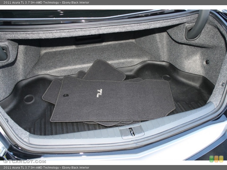Ebony Black Interior Trunk for the 2011 Acura TL 3.7 SH-AWD Technology #55274527