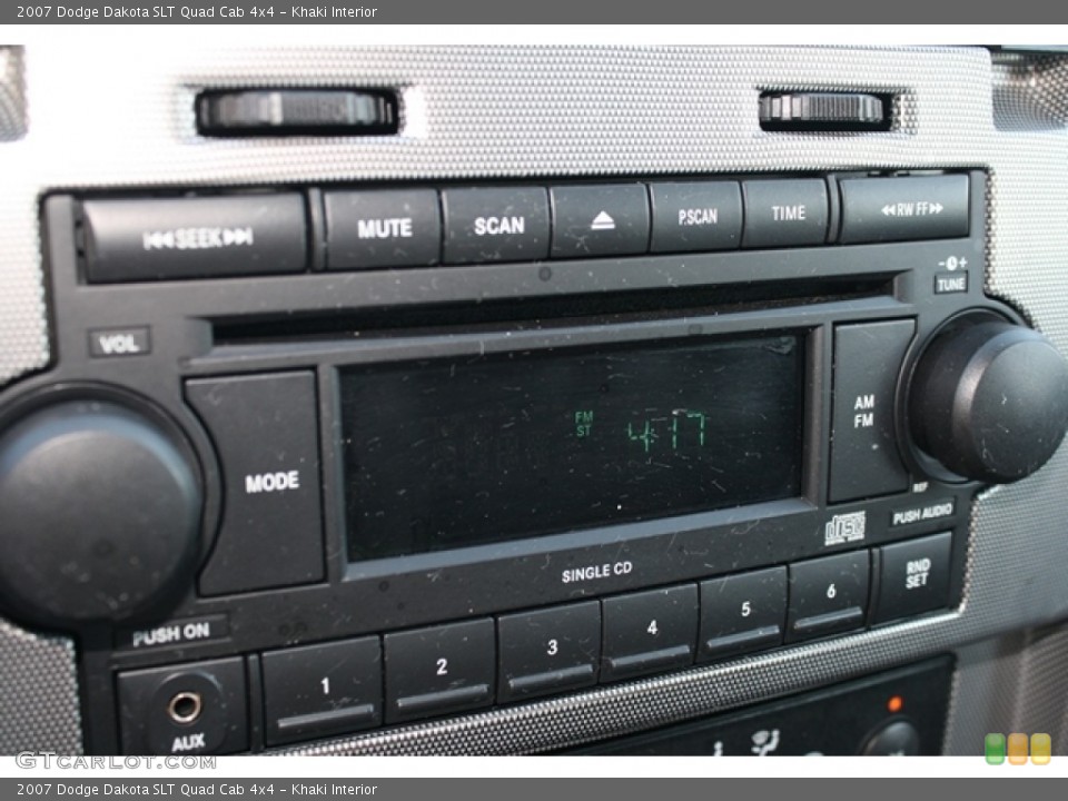 Khaki Interior Audio System for the 2007 Dodge Dakota SLT Quad Cab 4x4 #55275173