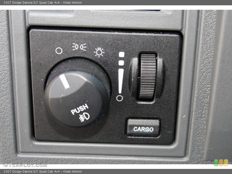 Khaki Interior Controls for the 2007 Dodge Dakota SLT Quad Cab 4x4 #55275221