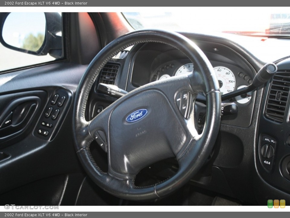Black Interior Steering Wheel for the 2002 Ford Escape XLT V6 4WD #55276475