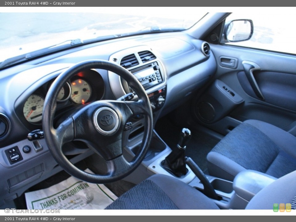 Gray Interior Dashboard for the 2001 Toyota RAV4 4WD #55276766