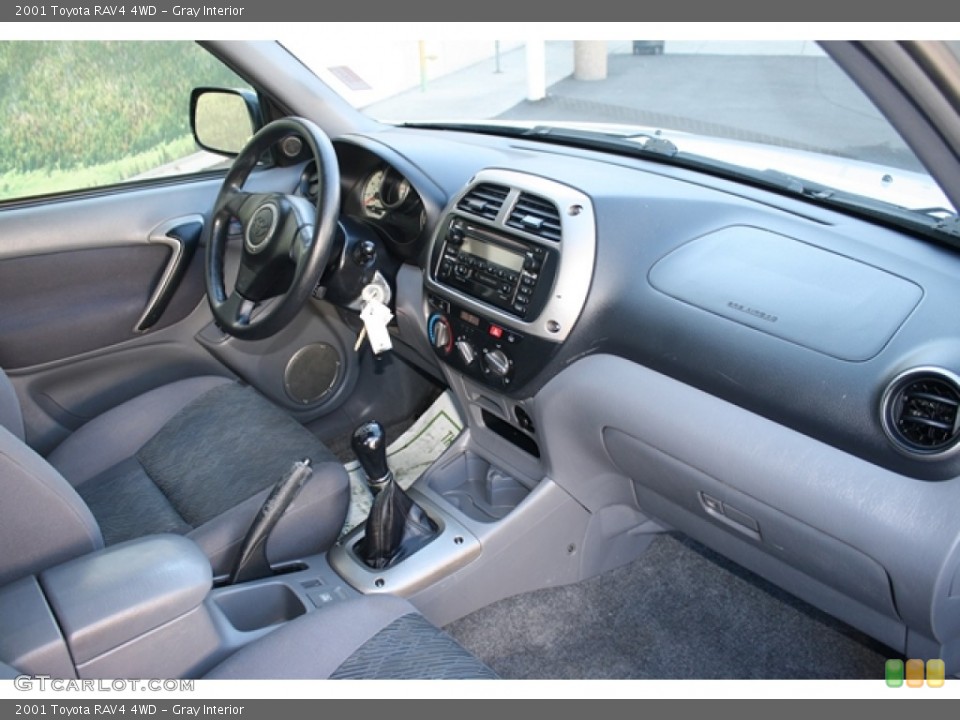 Gray Interior Dashboard for the 2001 Toyota RAV4 4WD #55276811