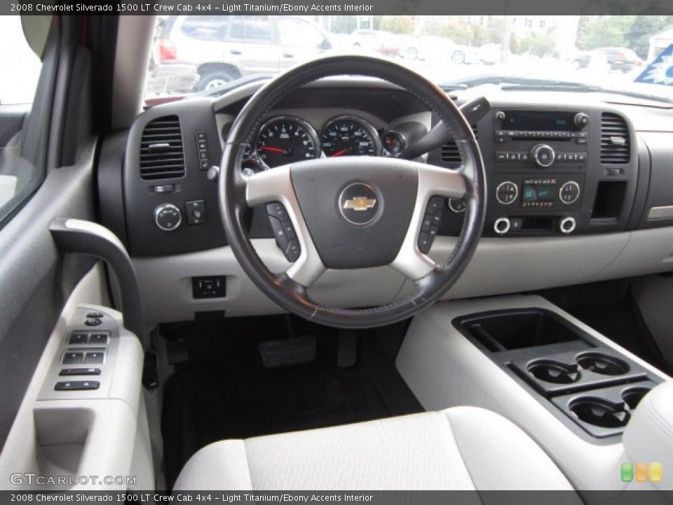 Light Titanium/Ebony Accents Interior Dashboard for the 2008 Chevrolet Silverado 1500 LT Crew Cab 4x4 #55278568