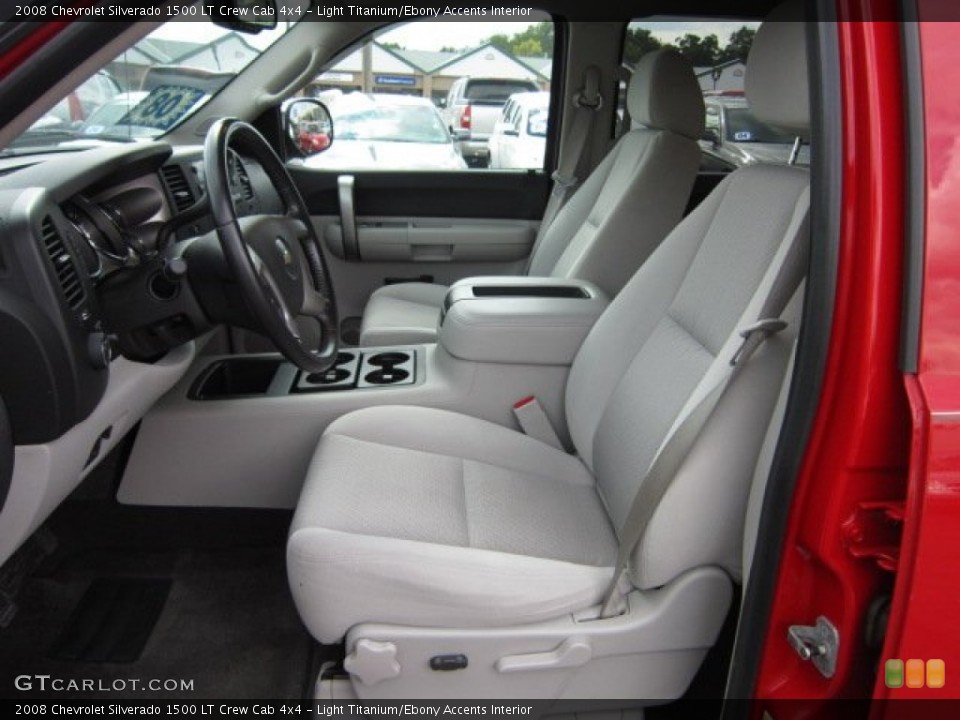Light Titanium/Ebony Accents Interior Photo for the 2008 Chevrolet Silverado 1500 LT Crew Cab 4x4 #55278575