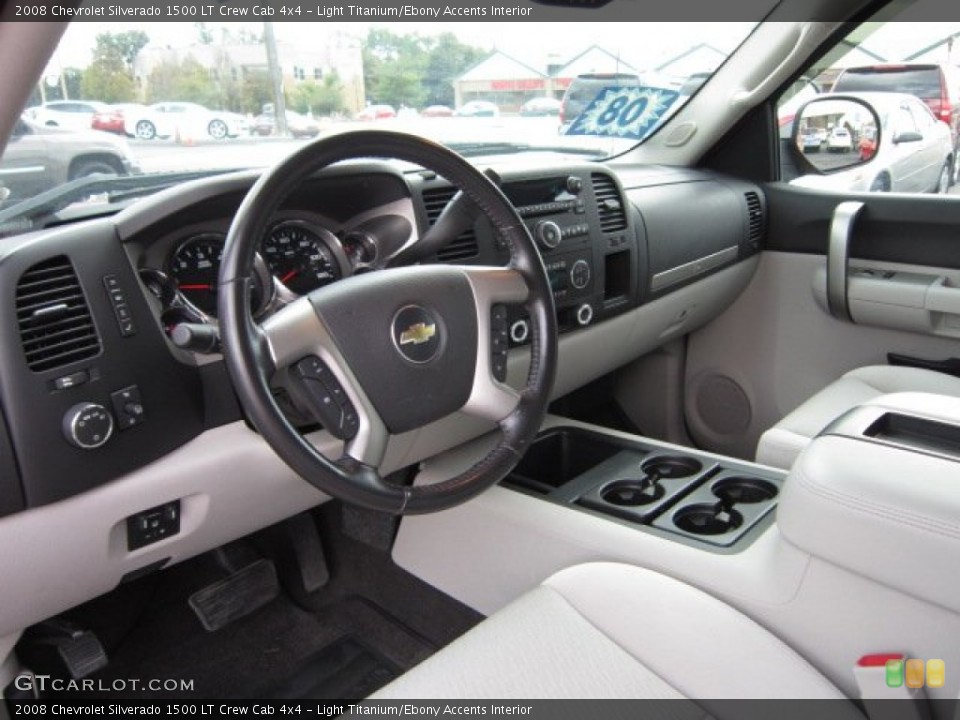 Light Titanium/Ebony Accents 2008 Chevrolet Silverado 1500 Interiors