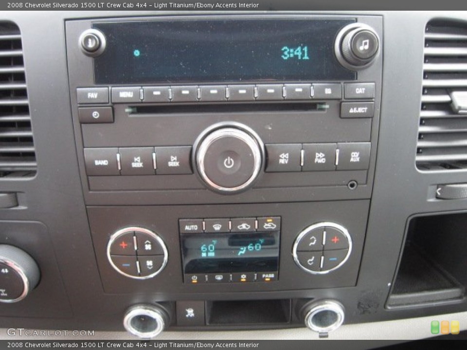 Light Titanium/Ebony Accents Interior Audio System for the 2008 Chevrolet Silverado 1500 LT Crew Cab 4x4 #55278602