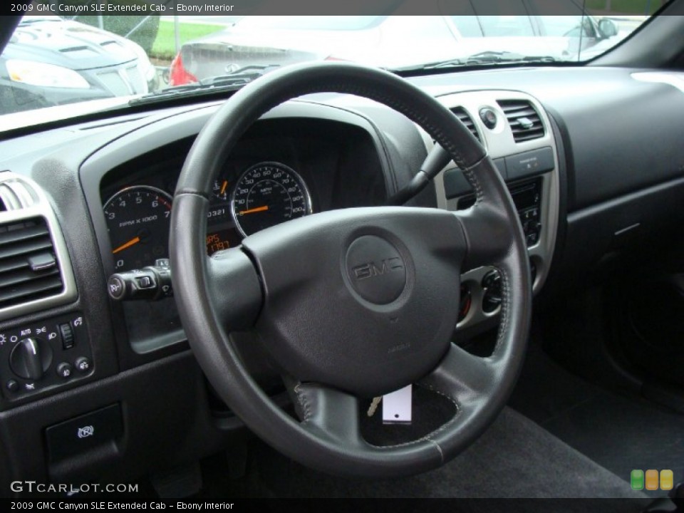 Ebony Interior Steering Wheel for the 2009 GMC Canyon SLE Extended Cab #55278725