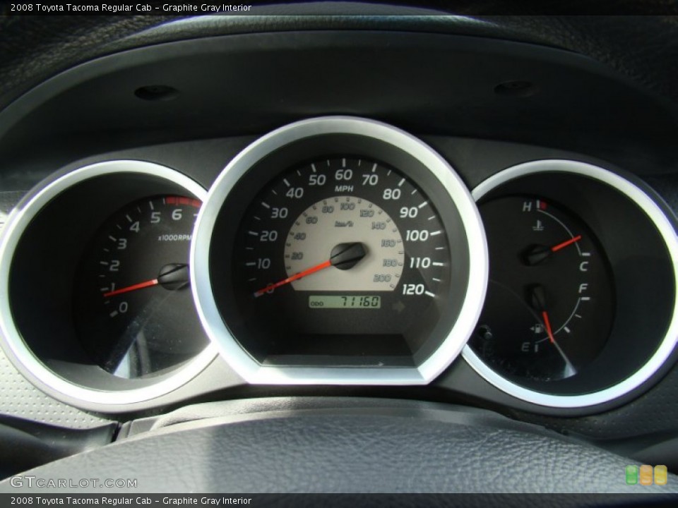 Graphite Gray Interior Gauges for the 2008 Toyota Tacoma Regular Cab #55280343