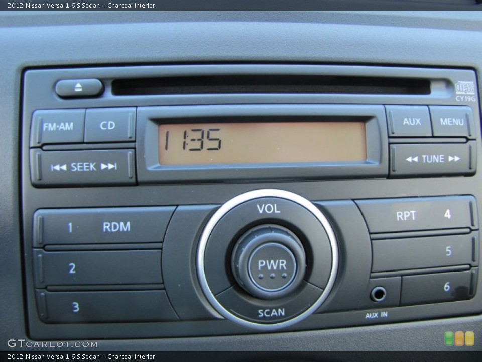 Charcoal Interior Audio System for the 2012 Nissan Versa 1.6 S Sedan #55282350