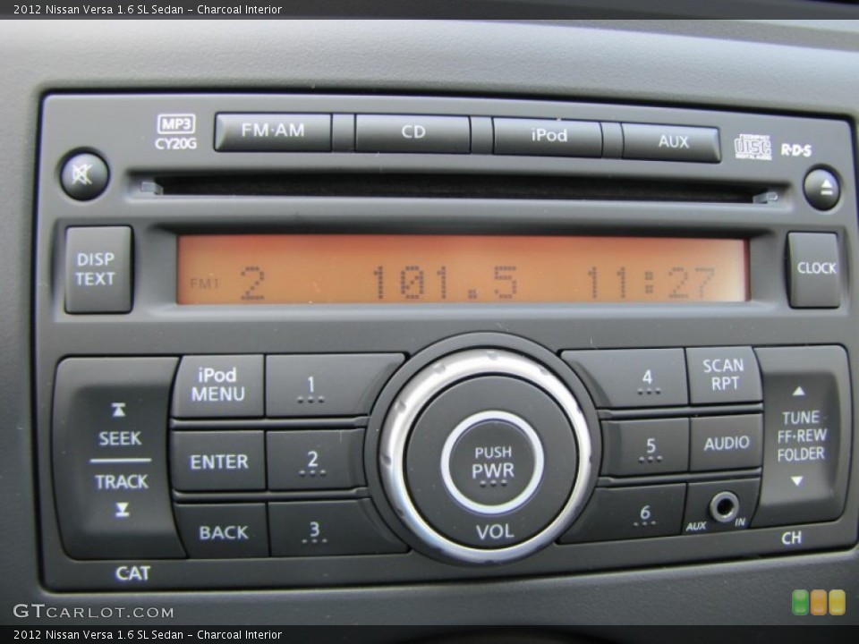Charcoal Interior Audio System for the 2012 Nissan Versa 1.6 SL Sedan #55282398