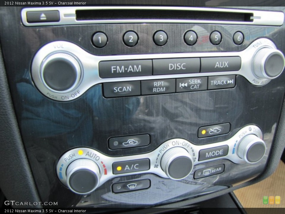 Charcoal Interior Controls for the 2012 Nissan Maxima 3.5 SV #55282488