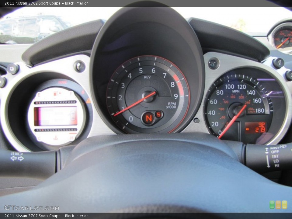 Black Interior Gauges for the 2011 Nissan 370Z Sport Coupe #55282737