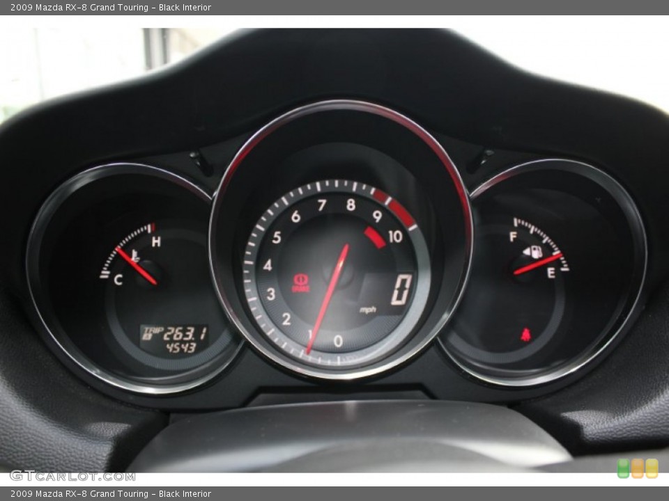 Black Interior Gauges for the 2009 Mazda RX-8 Grand Touring #55284043