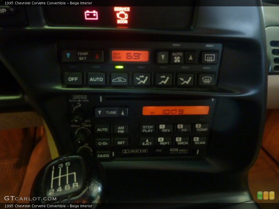 Beige Interior Controls for the 1995 Chevrolet Corvette Convertible #55284194