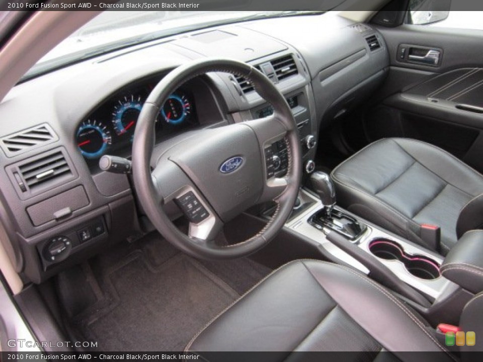 Charcoal Black/Sport Black Interior Prime Interior for the 2010 Ford Fusion Sport AWD #55284535