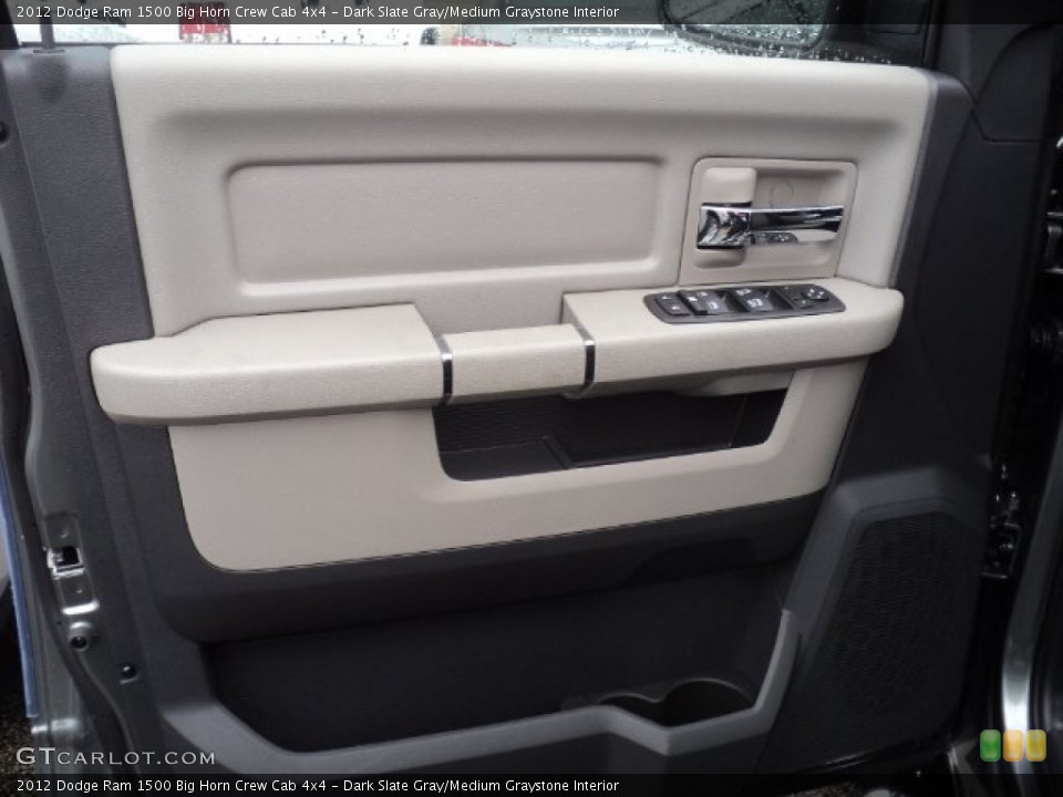 Dark Slate Gray/Medium Graystone Interior Door Panel for the 2012 Dodge Ram 1500 Big Horn Crew Cab 4x4 #55284879