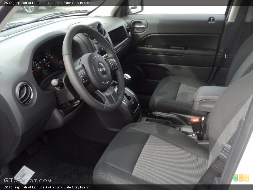 Dark Slate Gray Interior Photo for the 2012 Jeep Patriot Latitude 4x4 #55285021