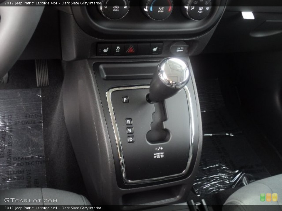 Dark Slate Gray Interior Transmission for the 2012 Jeep Patriot Latitude 4x4 #55285033