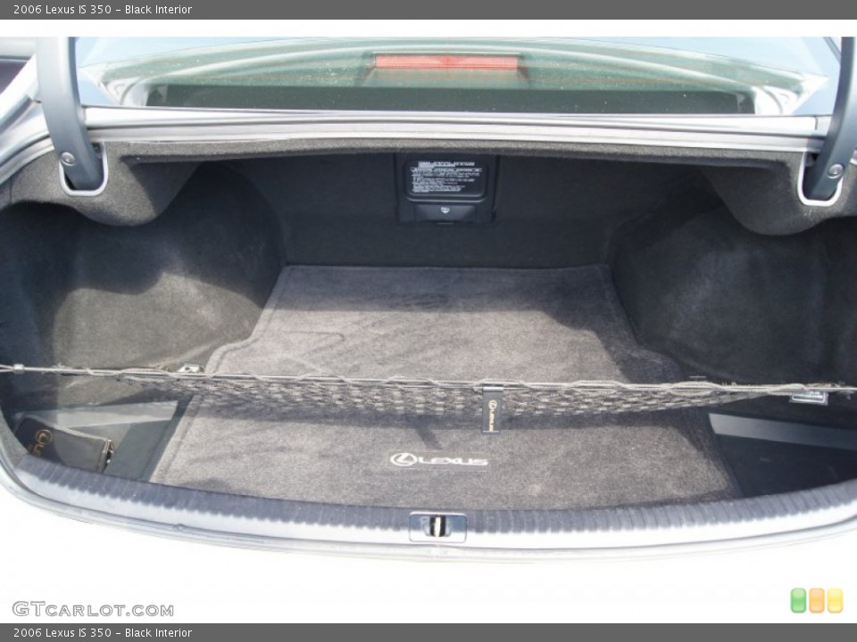 Black Interior Trunk for the 2006 Lexus IS 350 #55285228