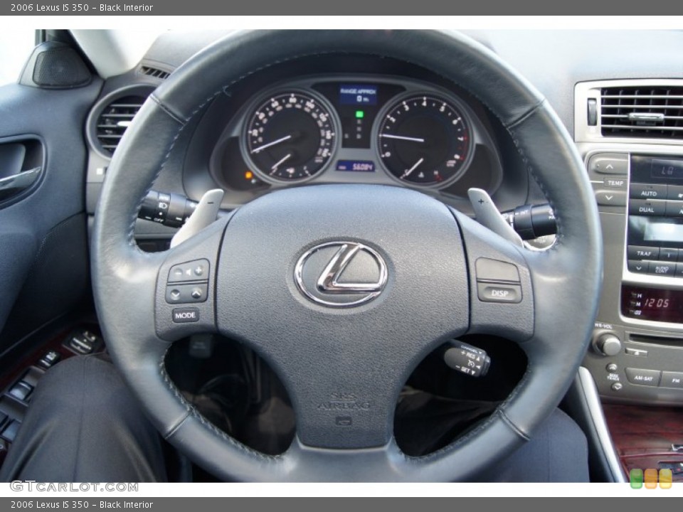 Black Interior Gauges for the 2006 Lexus IS 350 #55285330