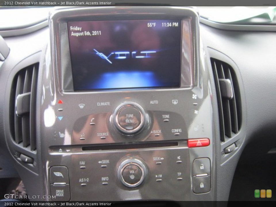 Jet Black/Dark Accents Interior Controls for the 2012 Chevrolet Volt Hatchback #55285402