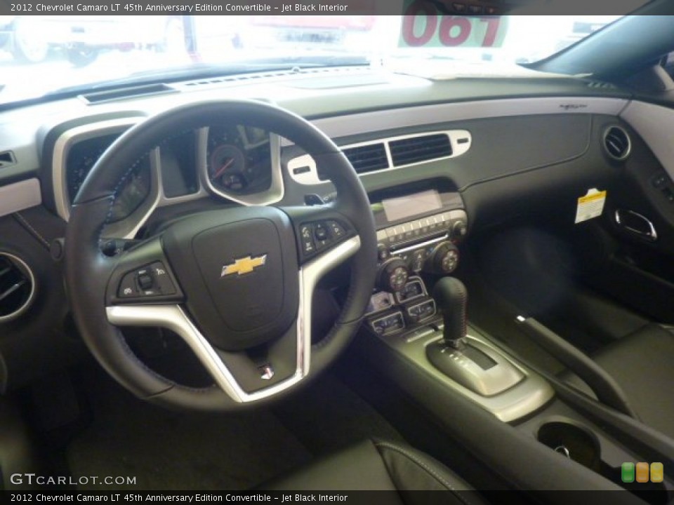 Jet Black Interior Dashboard for the 2012 Chevrolet Camaro LT 45th Anniversary Edition Convertible #55285525