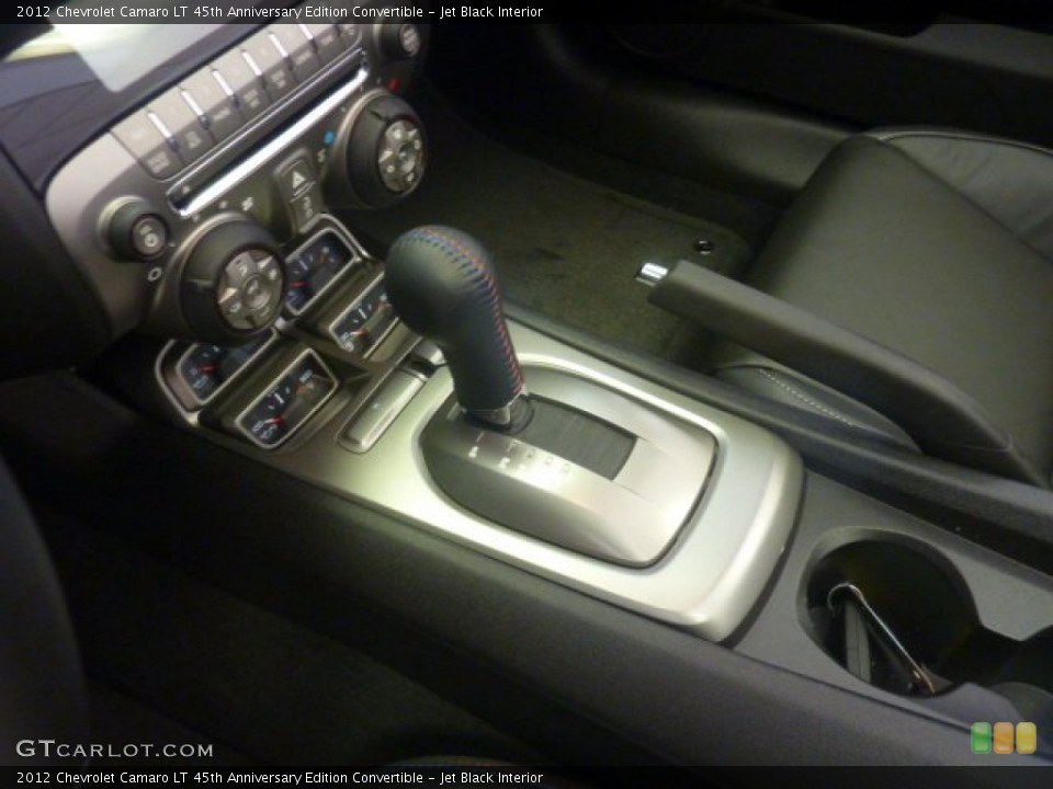 Jet Black Interior Transmission for the 2012 Chevrolet Camaro LT 45th Anniversary Edition Convertible #55285555